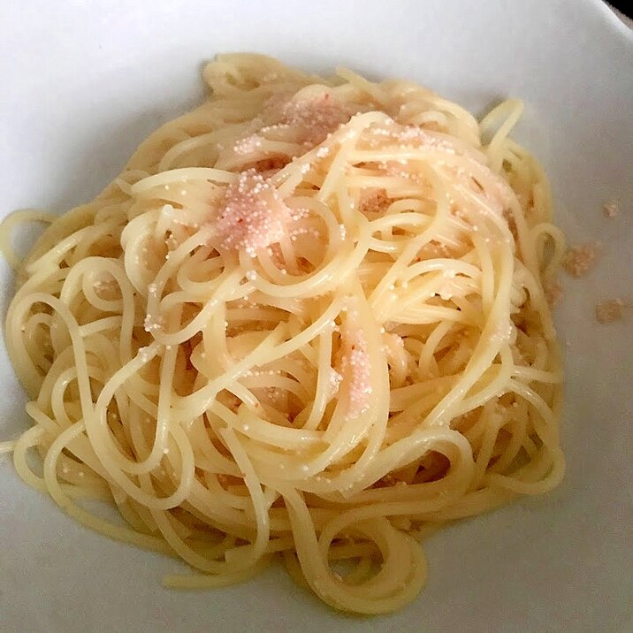 和えるだけ!明太子ガーリックバタースパゲッティ